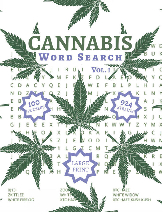 Cannabis Strains Word Search: Vol. 1 INSTANT DOWNLOAD